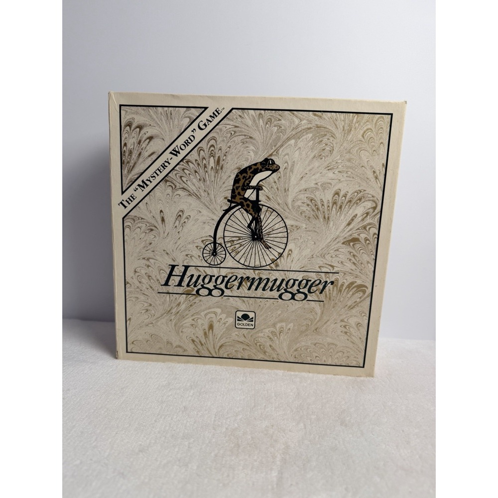 Vintage Huggermugger Board Game Golden 1989 Mystery Word Game Complete See Pics